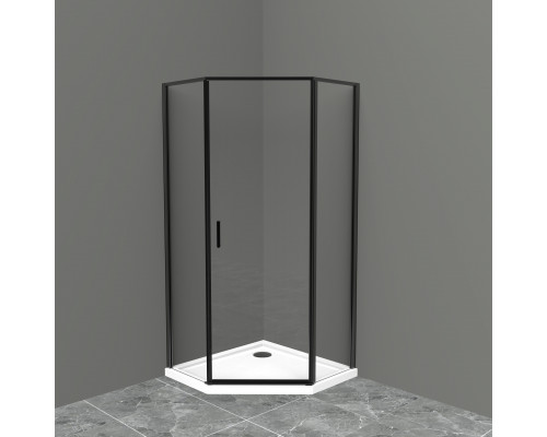 Душевой уголок BelBagno UNO-195-P-1-100-C-NERO