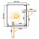 Душевой уголок CEZARES SLIDER-A-2-80/90-BR-BORO