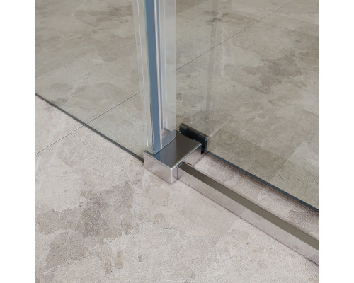 Душевой уголок BelBagno SOFT_CLOSE-2-AH-1-180/100-C-Cr профиль хром, стекло прозрачное