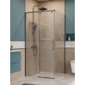 Душевой уголок BelBagno SOFT_CLOSE-1-A-1-100-C-GM профиль оружейная сталь, стекло прозрачное