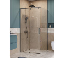 Душевой уголок BelBagno SOFT_CLOSE-1-A-1-100-C-GM профиль оружейная сталь, стекло прозрачное