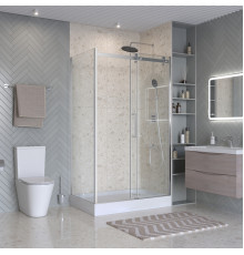 Душевой уголок BelBagno MARINO-2-AH-1-140/90-C-CR 140х90 см профиль хром, стекло прозрачное