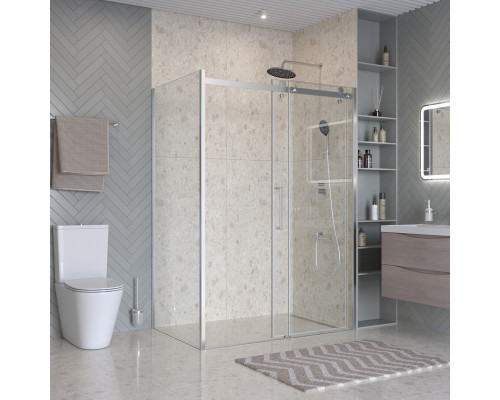 Душевой уголок BelBagno MARINO-2-AH-1-140/80-C-CR 140х80 см профиль хром, стекло прозрачное