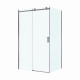 Душевой уголок BelBagno SOFT_CLOSE-2-AH-1-130/80-C-GM профиль оружейная сталь, стекло прозрачное