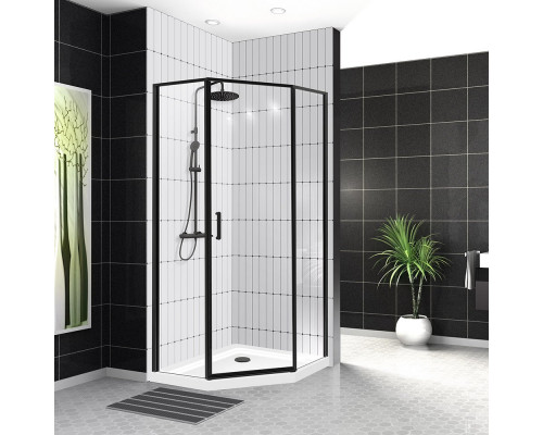 Душевой уголок BelBagno UNO-195-P-1-90-C-NERO