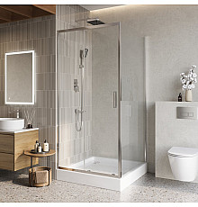 Душевой уголок BelBagno LUCE-A-1-100/100-C-Cr