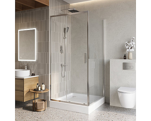 Душевой уголок BelBagno LUCE-A-1-100/100-C-Cr