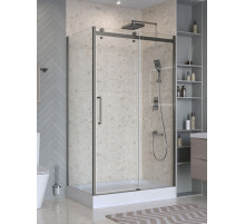 Душевой уголок BelBagno MARINO-2-AH-1-130/90-C-GM 130х90 см профиль оружейная сталь, стекло прозрачное