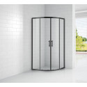 Душевой уголок CEZARES ECO-O-R-2-100-C-NERO