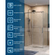 Душевой уголок BelBagno SOFT_CLOSE-1-AH-1-120/100-C-GM профиль оружейная сталь, стекло прозрачное