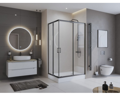 Душевой уголок BelBagno UNO-195-AH-2-120/100-C-NERO