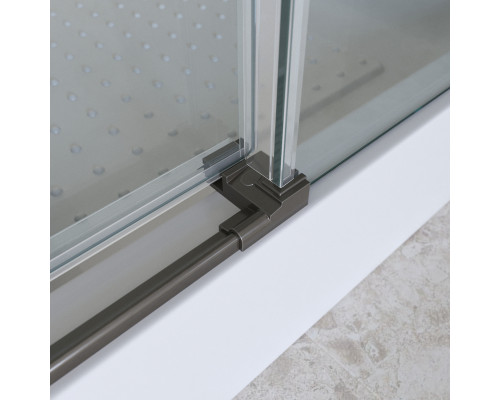 Душевой уголок BelBagno MARINO-2-AH-2-120/90-C-GM 120х90, профиль оружейная сталь, стекло прозрачное