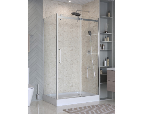 Душевой уголок BelBagno MARINO-2-AH-1-130/100-C-CR 130х100 см профиль хром, стекло прозрачное