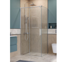 Душевой уголок BelBagno SOFT_CLOSE-1-AH-1-100/90-C-Cr профиль хром, стекло прозрачное