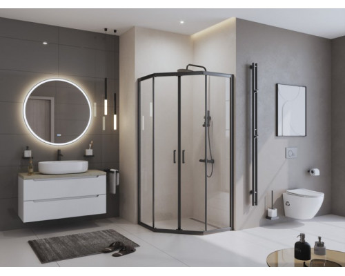 Душевой уголок BelBagno UNO-195-P-2-90-C-NERO