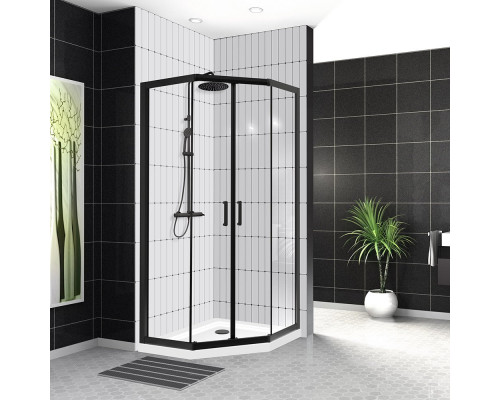 Душевой уголок BelBagno UNO-195-P-2-90-C-NERO