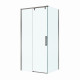 Душевой уголок BelBagno SOFT_CLOSE-1-AH-1-100/90-C-GM профиль оружейная сталь, стекло прозрачное