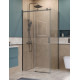 Душевой уголок BelBagno SOFT_CLOSE-2-AH-1-110/90-C-GM профиль оружейная сталь, стекло прозрачное