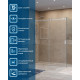 Душевой уголок BelBagno SOFT_CLOSE-2-AH-1-180/90-C-Cr профиль хром, стекло прозрачное