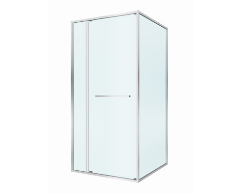 Душевой уголок CEZARES LUX-AH-FS-11-100/80-C-CR, 100х80 см, профиль хром глянцевый, стекло прозрачное