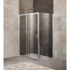 Душевой уголок BelBagno UNIQUE-AH-1-100/115-80-C-Cr