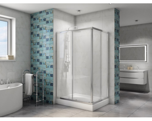 Душевой уголок BelBagno DUE-AH-2-100/80-C-Cr