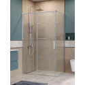 Душевой уголок BelBagno SOFT_CLOSE-1-AH-1-110/100-C-Cr профиль хром, стекло прозрачное