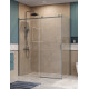 Душевой уголок BelBagno SOFT_CLOSE-2-AH-1-160/80-C-GM профиль оружейная сталь, стекло прозрачное