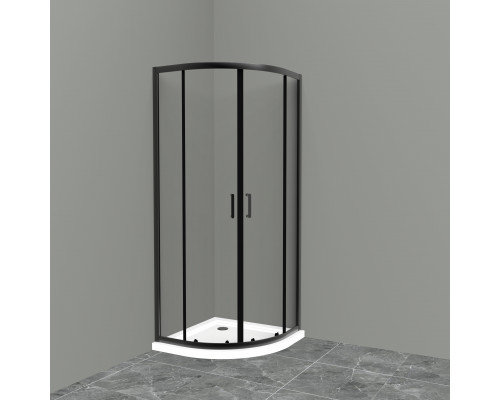 Душевой уголок BelBagno UNO-195-R-2-100-C-NERO