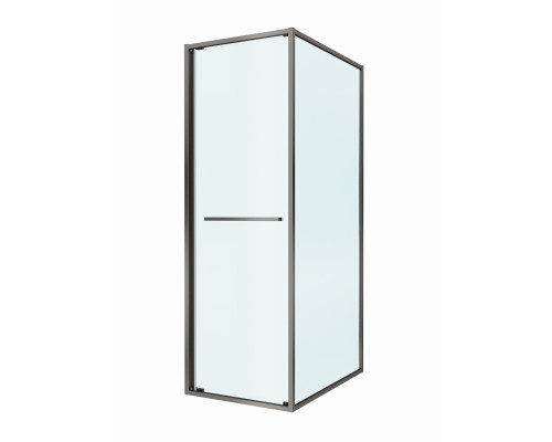 Душевой уголок CEZARES LUX-AH-FS-1-70/90-C-GM, 70х90 см, профиль оружейная сталь, стекло прозрачное