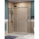 Душевой уголок BelBagno SOFT_CLOSE-2-AH-1-160/90-C-GM профиль оружейная сталь, стекло прозрачное