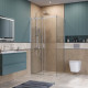 Душевой уголок BelBagno SOFT_CLOSE-2-AH-1-110/90-C-Cr профиль хром, стекло прозрачное