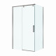 Душевой уголок BelBagno SOFT_CLOSE-1-AH-1-120/90-C-GM профиль оружейная сталь, стекло прозрачное