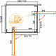 Душевой уголок CEZARES SLIDER-AH-2-70/80-100/110-C-GM