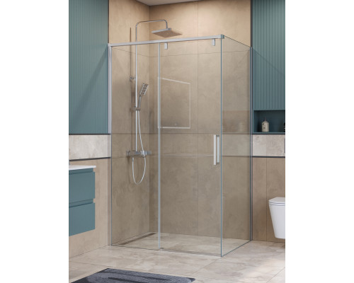 Душевой уголок BelBagno SOFT_CLOSE-1-AH-1-120/90-C-Cr профиль хром, стекло прозрачное