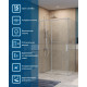 Душевой уголок BelBagno SOFT_CLOSE-1-AH-1-120/80-C-Cr профиль хром, стекло прозрачное