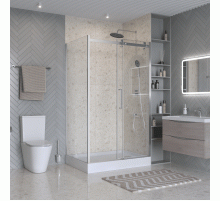 Душевой уголок BelBagno MARINO-2-AH-1-110/100-C-CR 110х100 см, профиль хром, стекло прозрачное