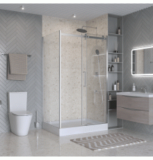 Душевой уголок BelBagno MARINO-2-AH-1-110/100-C-CR 110х100 см, профиль хром, стекло прозрачное