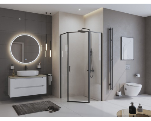 Душевой уголок BelBagno UNO-195-P-1-90-C-NERO