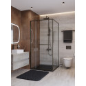 Душевой уголок CEZARES LUX-AH-FS-11-100/80-C-GM, 100х80 см, профиль оружейная сталь, стекло прозрачное Душевой уголок CEZARES LUX-AH-FS-11-100/80-C-GM, 100х80 см, профиль оружейная сталь, стекло прозрачное