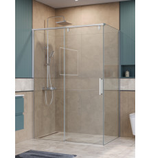 Душевой уголок BelBagno SOFT_CLOSE-1-AH-1-140/80-C-Cr профиль хром, стекло прозрачное