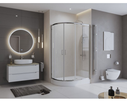 Душевой уголок BelBagno UNO-195-RH-2-100/80-C-Cr