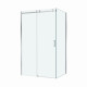 Душевой уголок BelBagno SOFT_CLOSE-2-AH-1-130/80-C-Cr профиль хром, стекло прозрачное