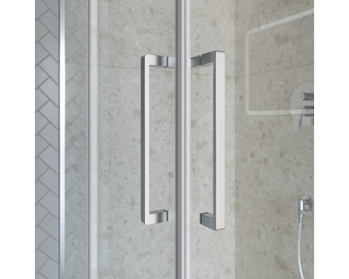 Душевой уголок 120х90 см BelBagno MARINO-2-AH-2-120/90-C-CR профиль хром, стекло прозрачное