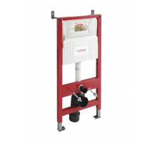 Инсталляция для подвесного унитаза, фронтальное управление для пневматической кнопки CEZARES CZR-201-P