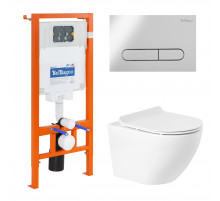 Комплект 4 в 1 BelBagno BB046CHR/BB2111SC/BB002-80/BB005-PR-CHROME