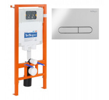 Инсталляция для подвесного унитаза с кнопкой PROSPERO BelBagno BB002-80/BB005-PR-CHROME
