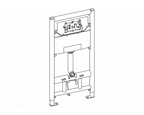 Инсталляция для подвесного унитаза с кнопкой хром BelBagno BB001-120/BB005-PR-CHROME