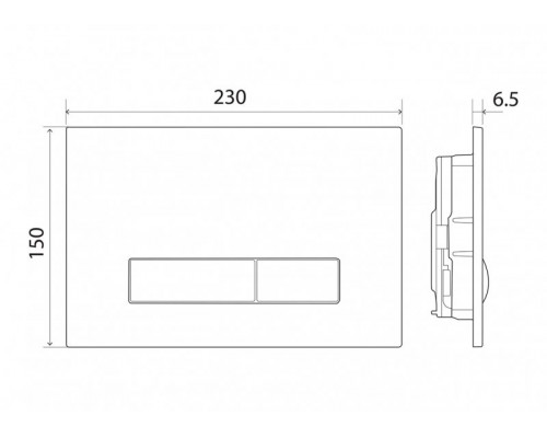 Кнопка смыва BelBagno GENOVA цвет-хром матовый BB020-GV-CHROME.M