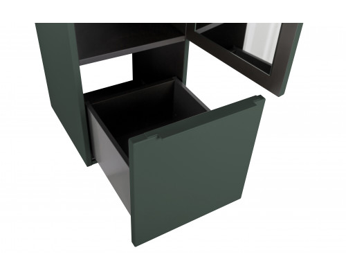 Колонна подвесная с распашной дверью с зеркалом внутри CEZARES PREMIUM 55505 Verde opaco